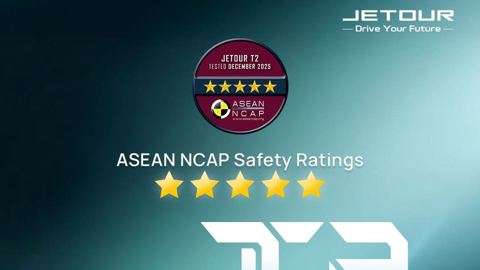 Jetour T2 Earns a 5-Star ASEAN NCAP Safety Rating